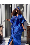 Blue Brocade Bubu