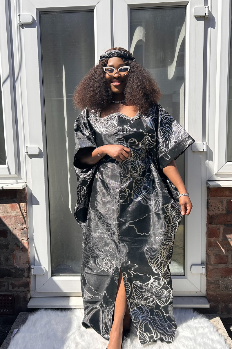 Black Brocade Bubu