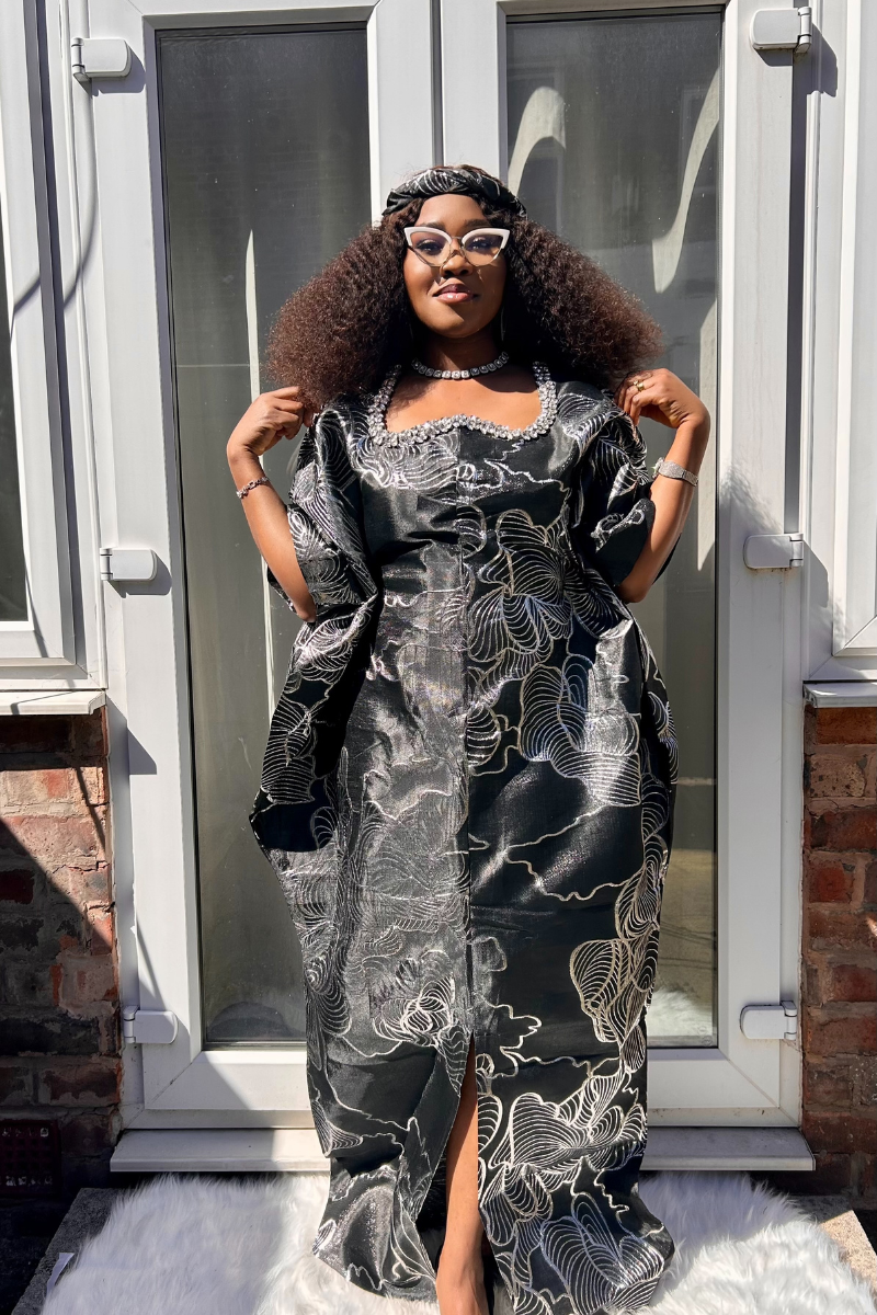 Black Brocade Bubu