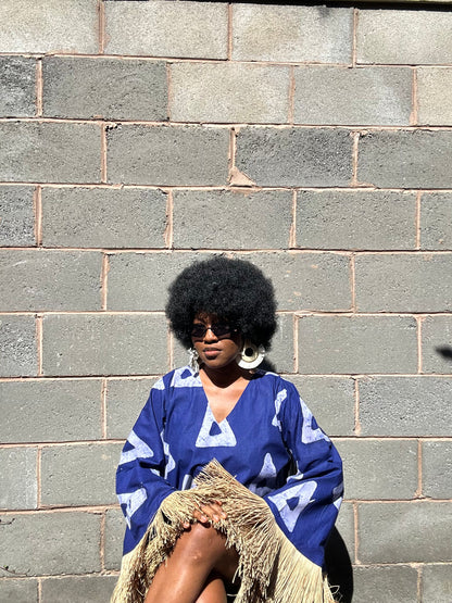 Adire et  Rafia dress