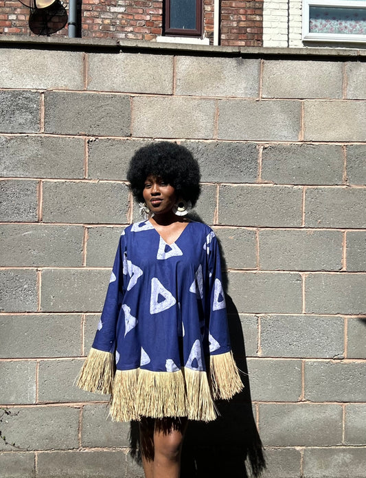 Adire et  Rafia dress