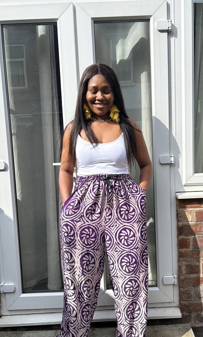 Adire Wide-Leg Pants